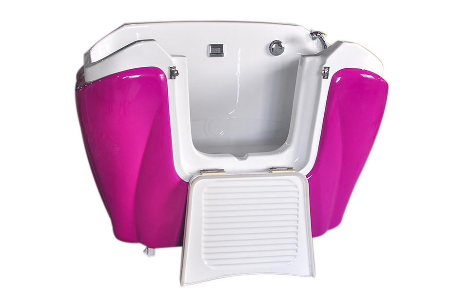 Tina de baño independiente de acrílico CE, bañera de hidromasaje usada portátil para mascotas, máquina de SPA para mascotas GG-1306