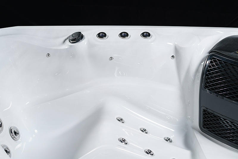 Venta caliente Rectangular Big Spa Outdoor Whirlpool Luxury Hot Tub USA Acrylic Power Graphic BA-836