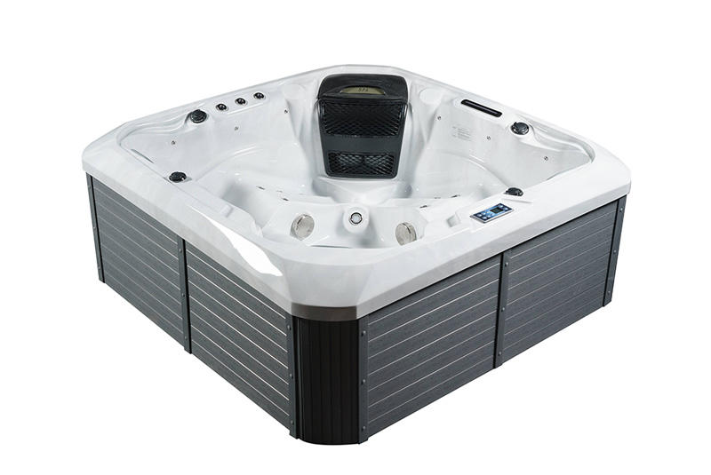 Venta caliente Rectangular Big Spa Outdoor Whirlpool Luxury Hot Tub USA Acrylic Power Graphic BA-836